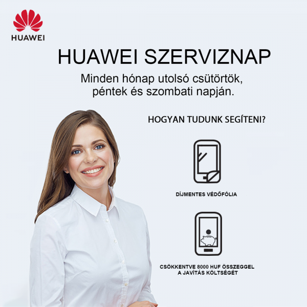 Április 30-ig meghosszabbított garanciát és kedvezményes szervízt kínál készülékeire a Huawei
