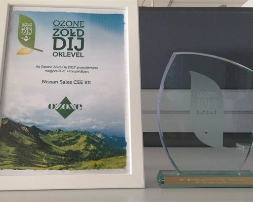 Nissan nyerte el az Ozone Televízió Zöld-díját