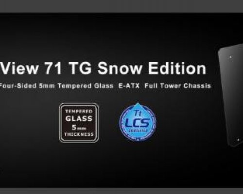 Új Thermaltake View 71 Tempered Glass Snow Edition teljes méretű toronyház