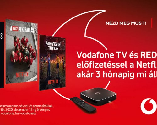 Netflix-szel hasít szeptembertől a Vodafone TV